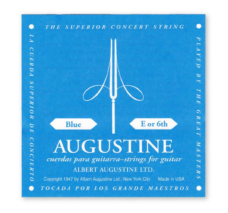 Augustine Strings Classic Nylon Singles - Classical Guitar String - High Tension 6th or E String - 1 Guitar String